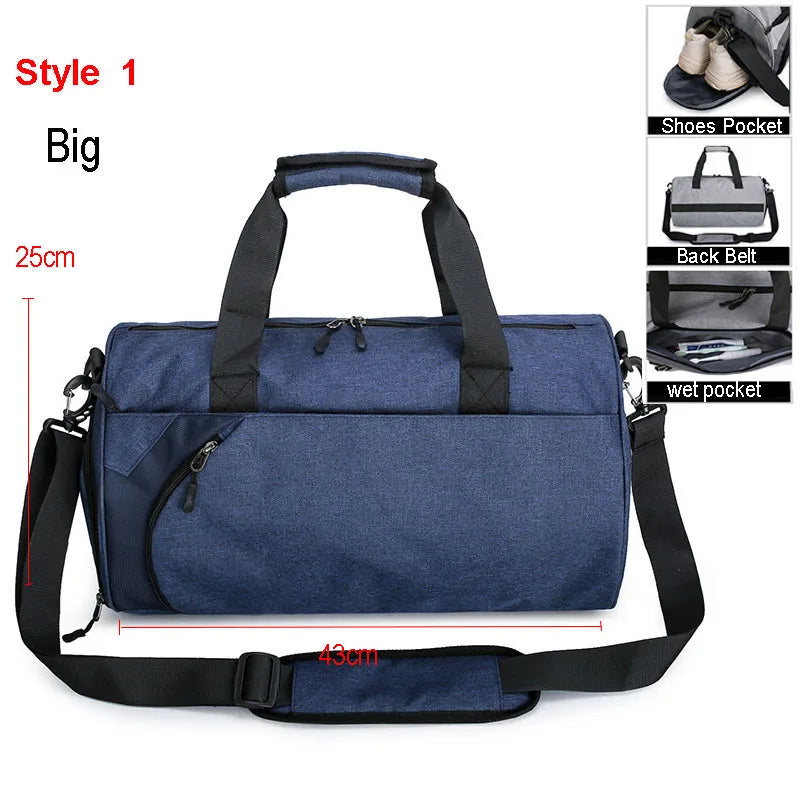 Men Gym Bags For Training Bag Tas Fitness Travel Sac De Sport Outdoor Sports Swim Women Dry Wet Gymtas Yoga Shoes Bag XA103WA