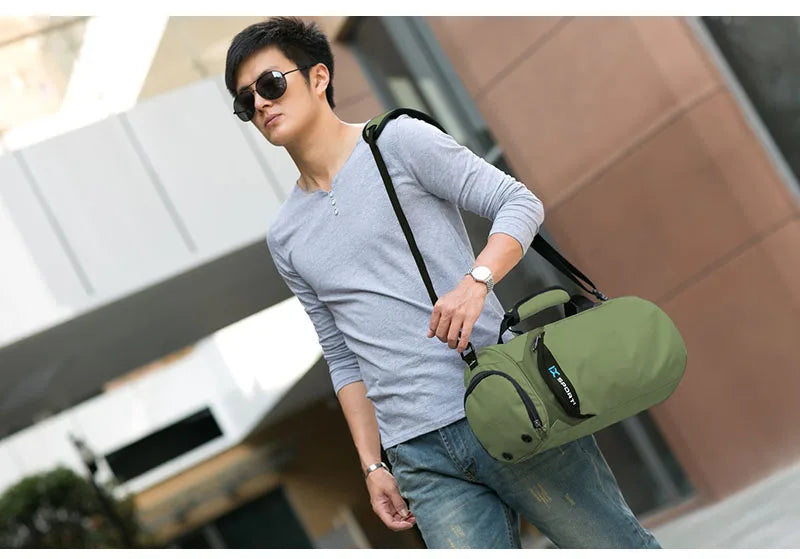 Men Gym Bags For Training Bag Tas Fitness Travel Sac De Sport Outdoor Sports Swim Women Dry Wet Gymtas Yoga Shoes Bag XA103WA