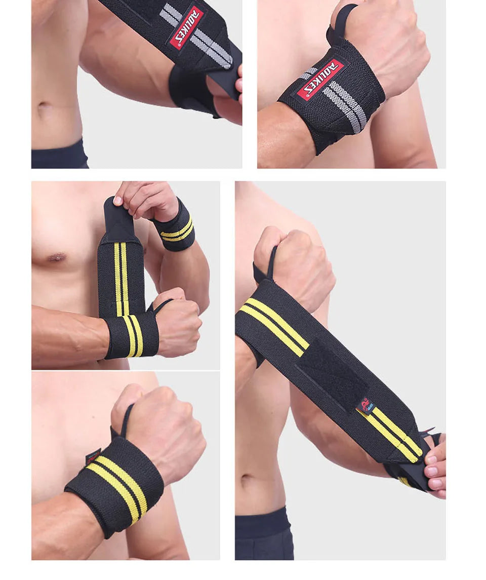 AOLIKES 1 Pair Wrist Wraps for Weightlifting-Gym Wrist Straps for Weightlifting Wrist Support for Powerlifting,Strength Training