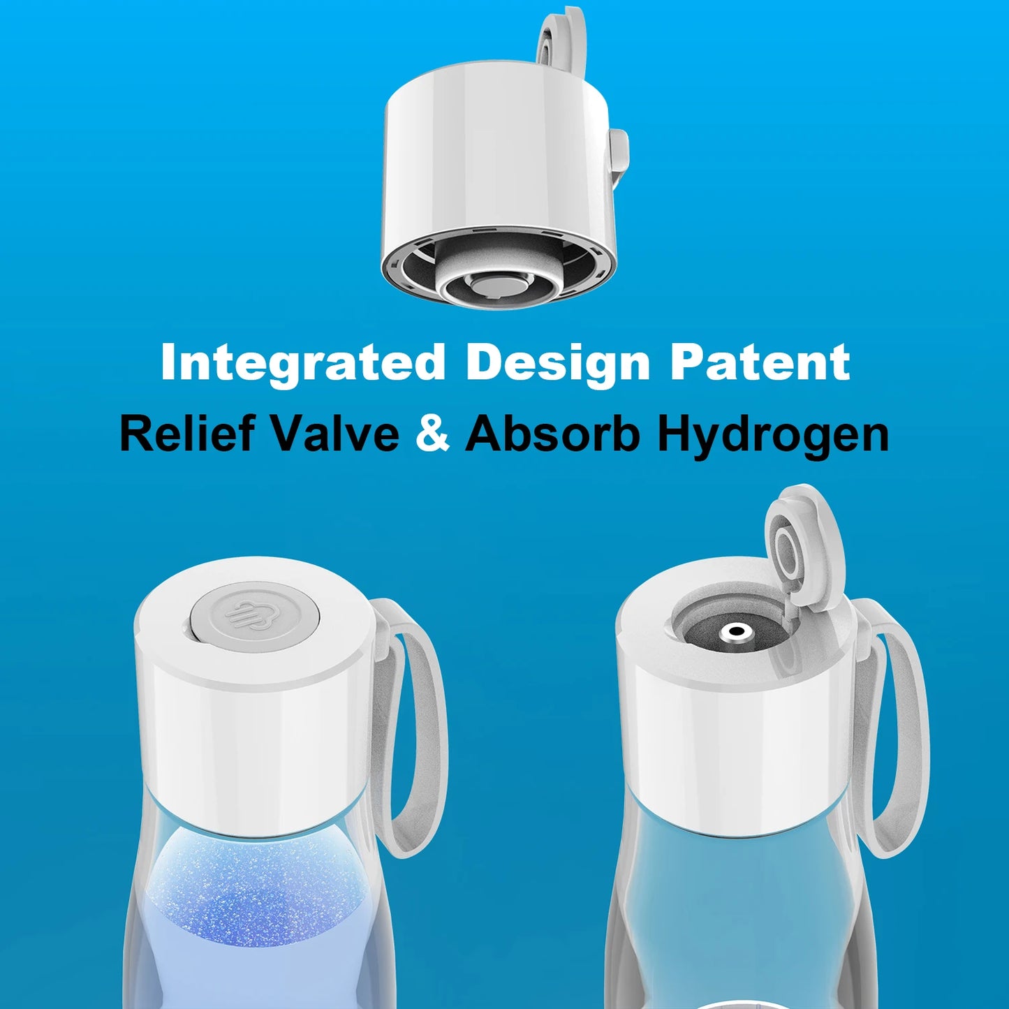 ALTHY Premium Molecular Hydrogen Water Generator Bottle DuPont SPE+PEM Dual Chamber Maker + H2 Inhalation Device 5000ppB Max