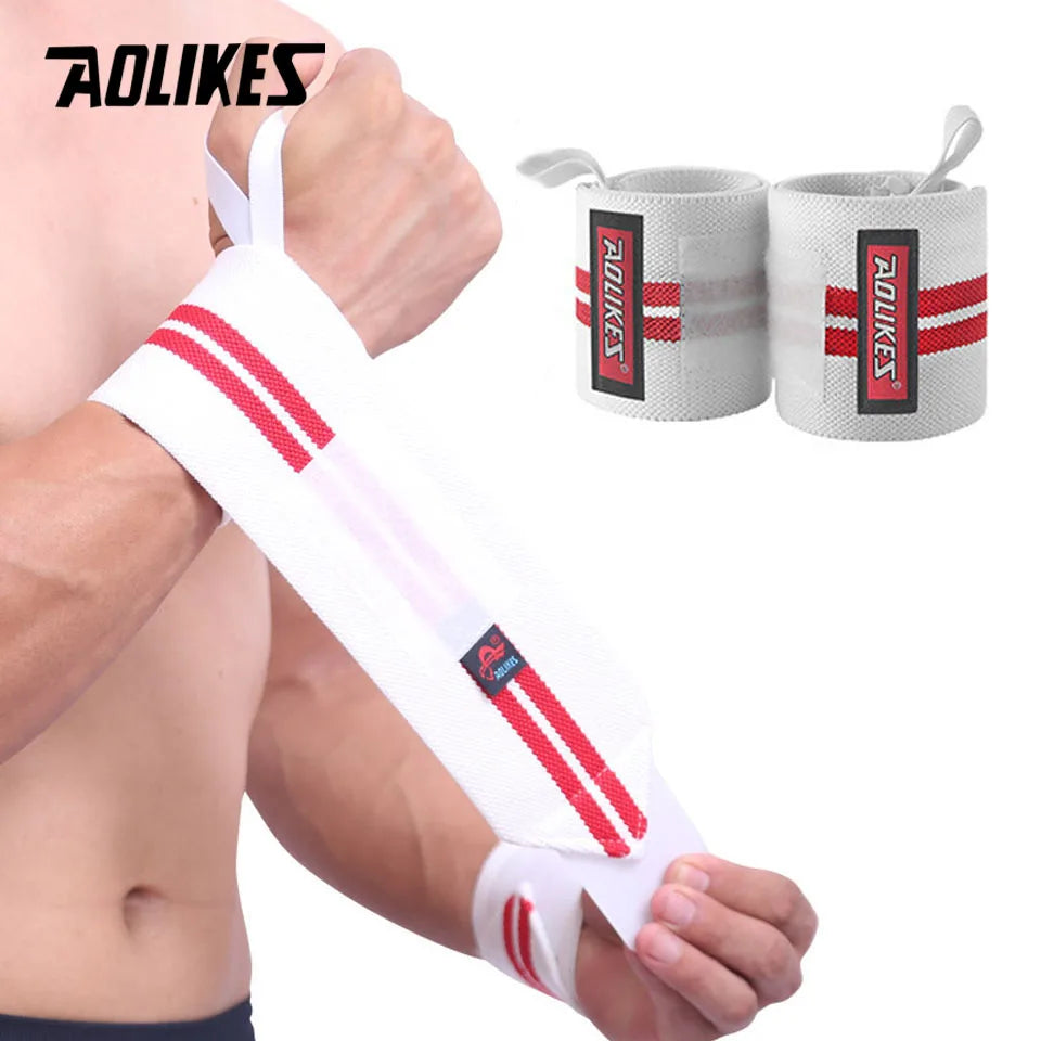 AOLIKES 1 Pair Wrist Wraps for Weightlifting-Gym Wrist Straps for Weightlifting Wrist Support for Powerlifting,Strength Training