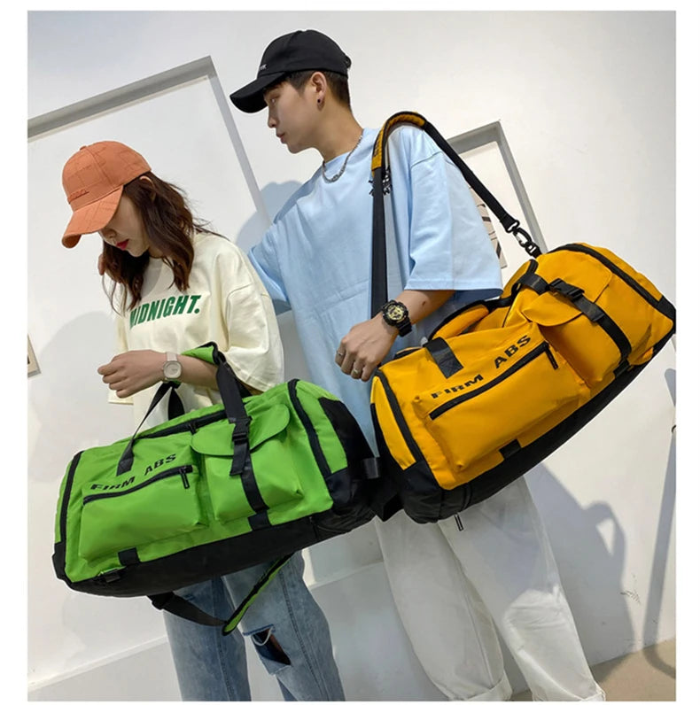 Gym Bags For Men Backpack Women Large Capacity Sports Duffle Traveling Bag with Shoes Compartment sac de sport XD121Y