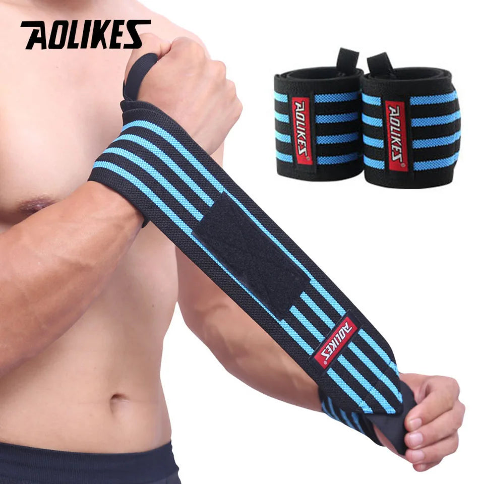 AOLIKES 1 Pair Wrist Wraps for Weightlifting-Gym Wrist Straps for Weightlifting Wrist Support for Powerlifting,Strength Training