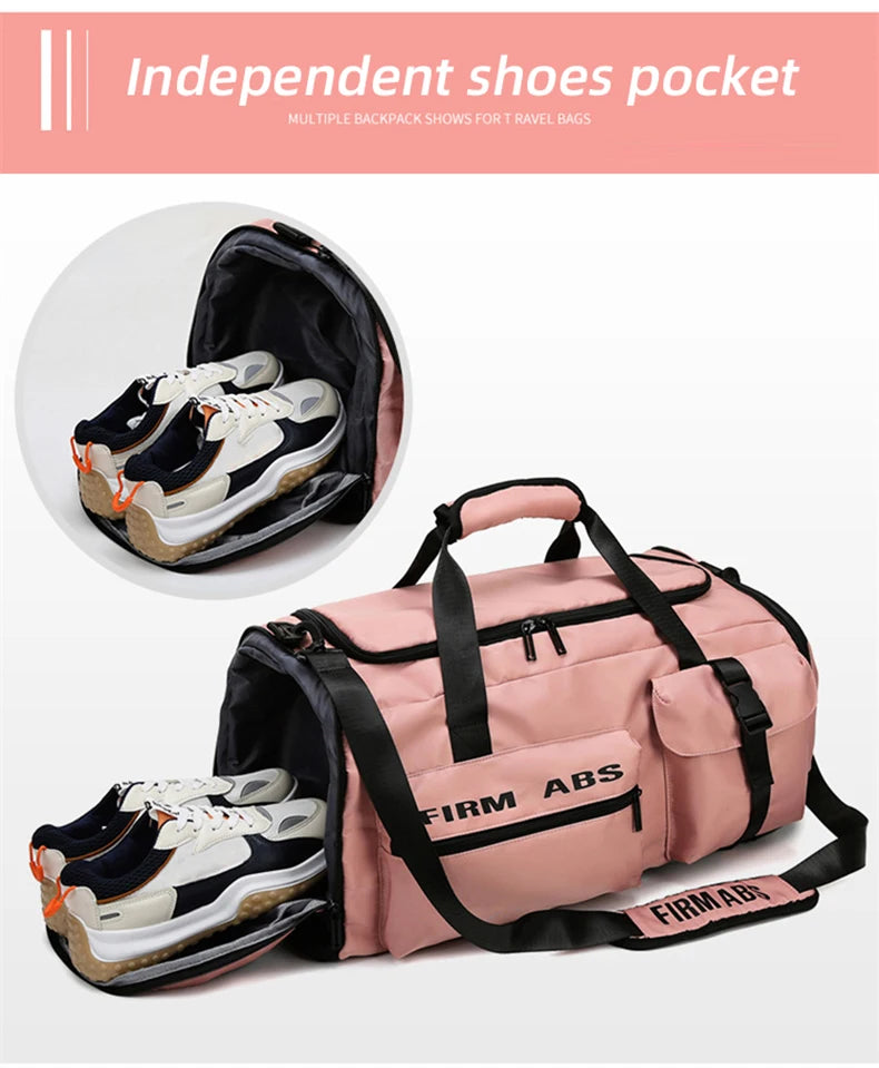 Gym Bags For Men Backpack Women Large Capacity Sports Duffle Traveling Bag with Shoes Compartment sac de sport XD121Y