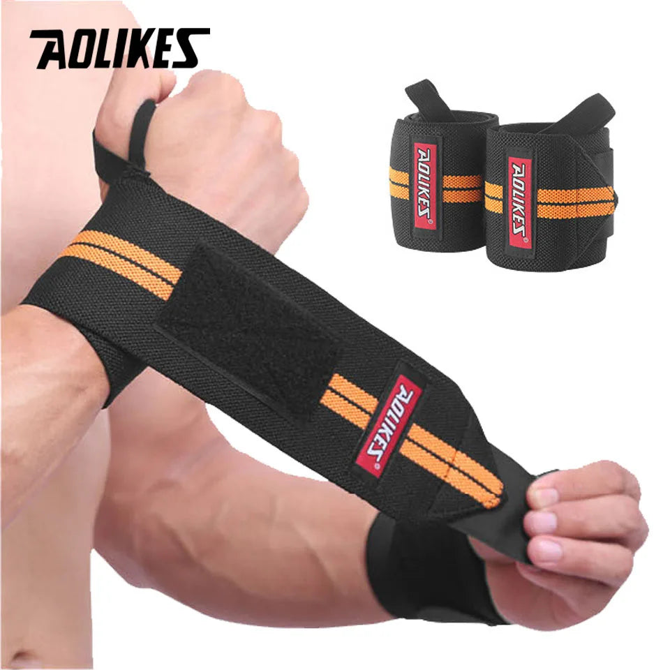 AOLIKES 1 Pair Wrist Wraps for Weightlifting-Gym Wrist Straps for Weightlifting Wrist Support for Powerlifting,Strength Training