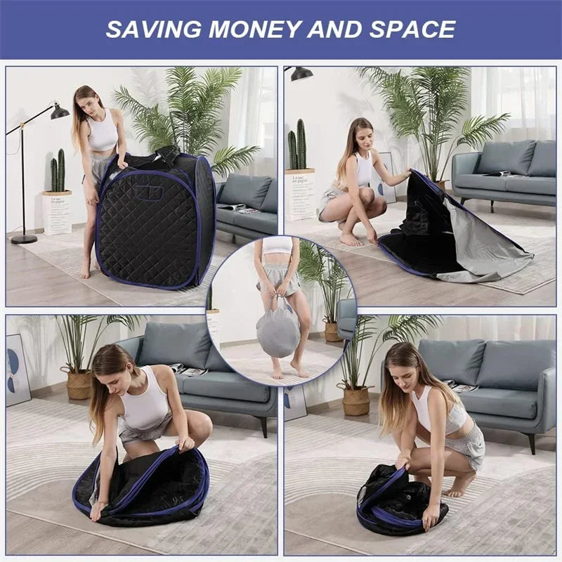 Portable Steam Sauna Tent  Full Body Home Sauna Spa, 1 Person or 2 Person Share Sauna No Sauna Steamer