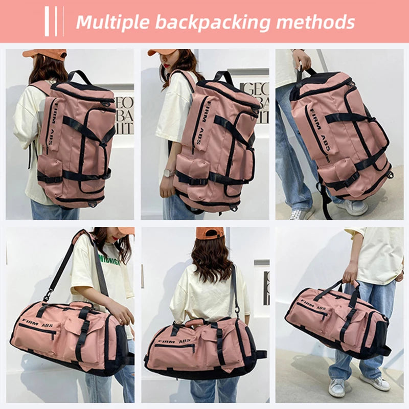 Gym Bags For Men Backpack Women Large Capacity Sports Duffle Traveling Bag with Shoes Compartment sac de sport XD121Y