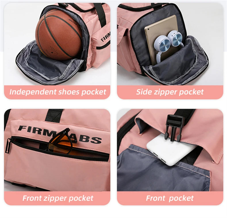 Gym Bags For Men Backpack Women Large Capacity Sports Duffle Traveling Bag with Shoes Compartment sac de sport XD121Y