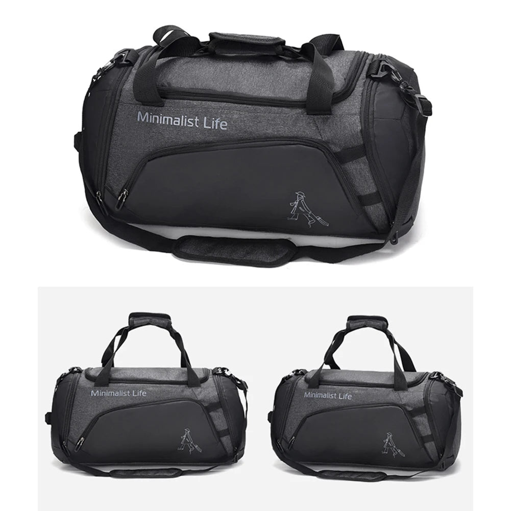 Waterproof Nylon Gym Bags Outdoor Yoga Sports Training Handbag Men Women Fitness Travel Storage Sport Bags Dry Wet Separation