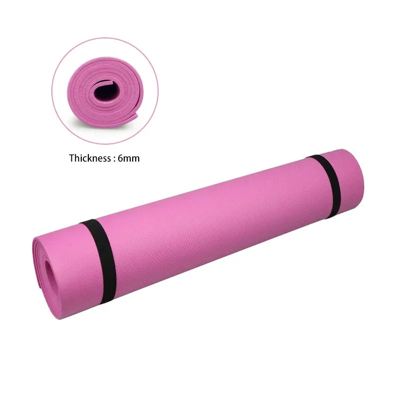 6MM Thick Yoga Mat Anti-skid Sports Fitness Mat  EVA Comfort Foam yoga matt for Exercise, Yoga, and Pilates Gymnastics mat