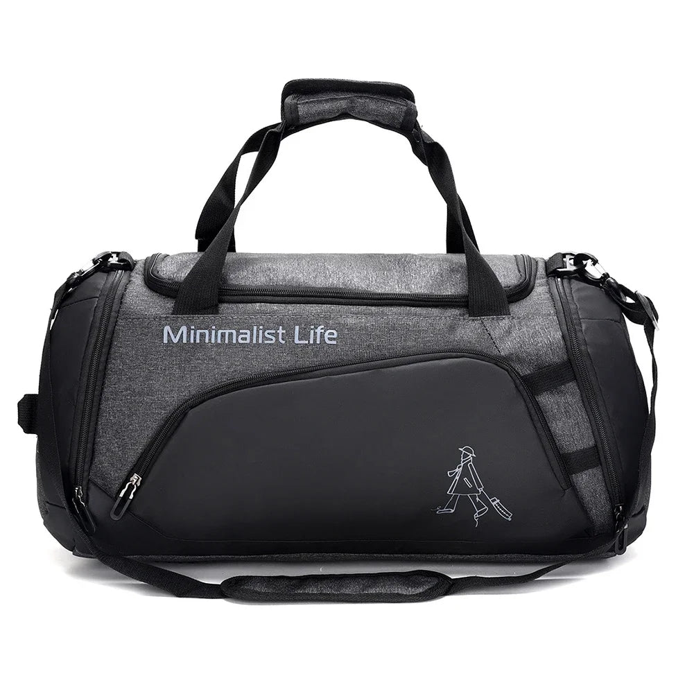 Waterproof Nylon Gym Bags Outdoor Yoga Sports Training Handbag Men Women Fitness Travel Storage Sport Bags Dry Wet Separation