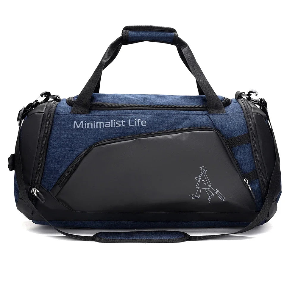 Waterproof Nylon Gym Bags Outdoor Yoga Sports Training Handbag Men Women Fitness Travel Storage Sport Bags Dry Wet Separation