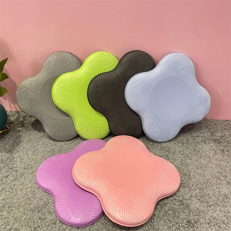 2pc Pilates Knee Pad Wrist Hand Protective Pad Non-slip Yoga Mat Solid Color Soft TPE Foam Flat Support Pad Fitness Accessories