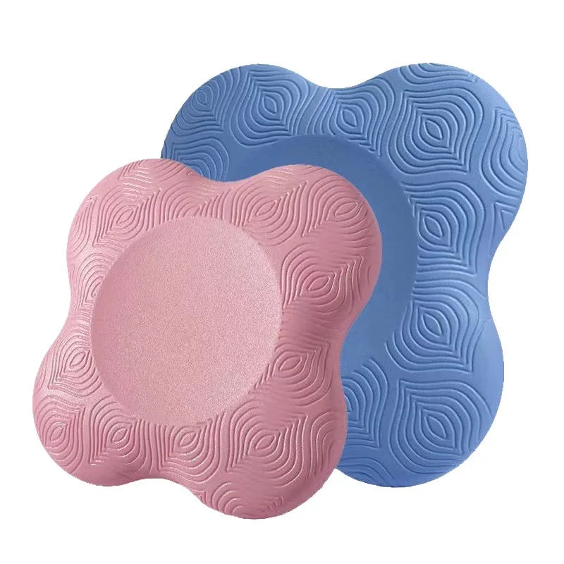 2pc Pilates Knee Pad Wrist Hand Protective Pad Non-slip Yoga Mat Solid Color Soft TPE Foam Flat Support Pad Fitness Accessories