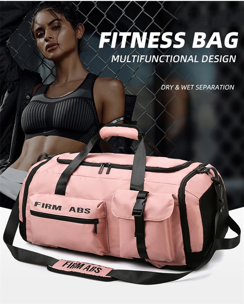 Gym Bags For Men Backpack Women Large Capacity Sports Duffle Traveling Bag with Shoes Compartment sac de sport XD121Y